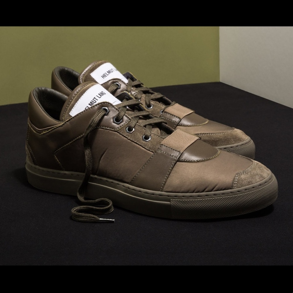 Helmut Lang limited Army- inspired sneaks